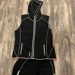 Black and Orange Men's Vest